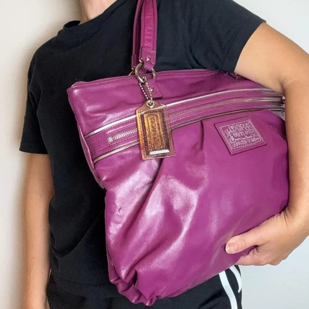 Coach Women's Purple and Pink Bag